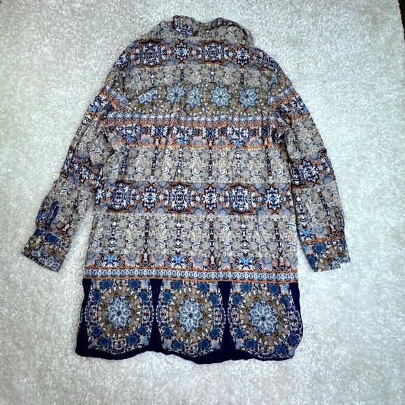 VICI Floral Button Front Long Sleeve Shirt Dress - Picture 2 of 9